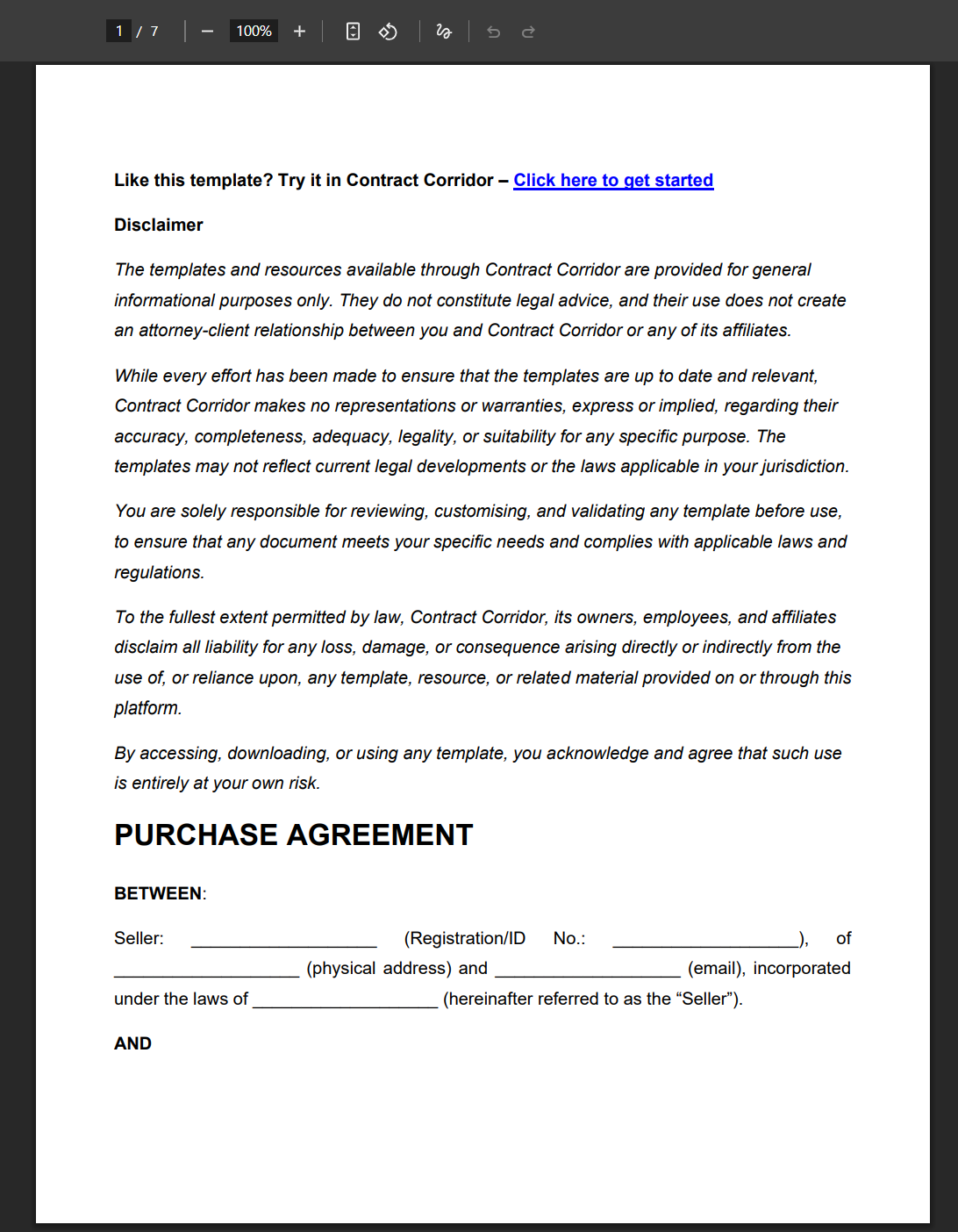 Contract-Templates-Purchase-Agreement