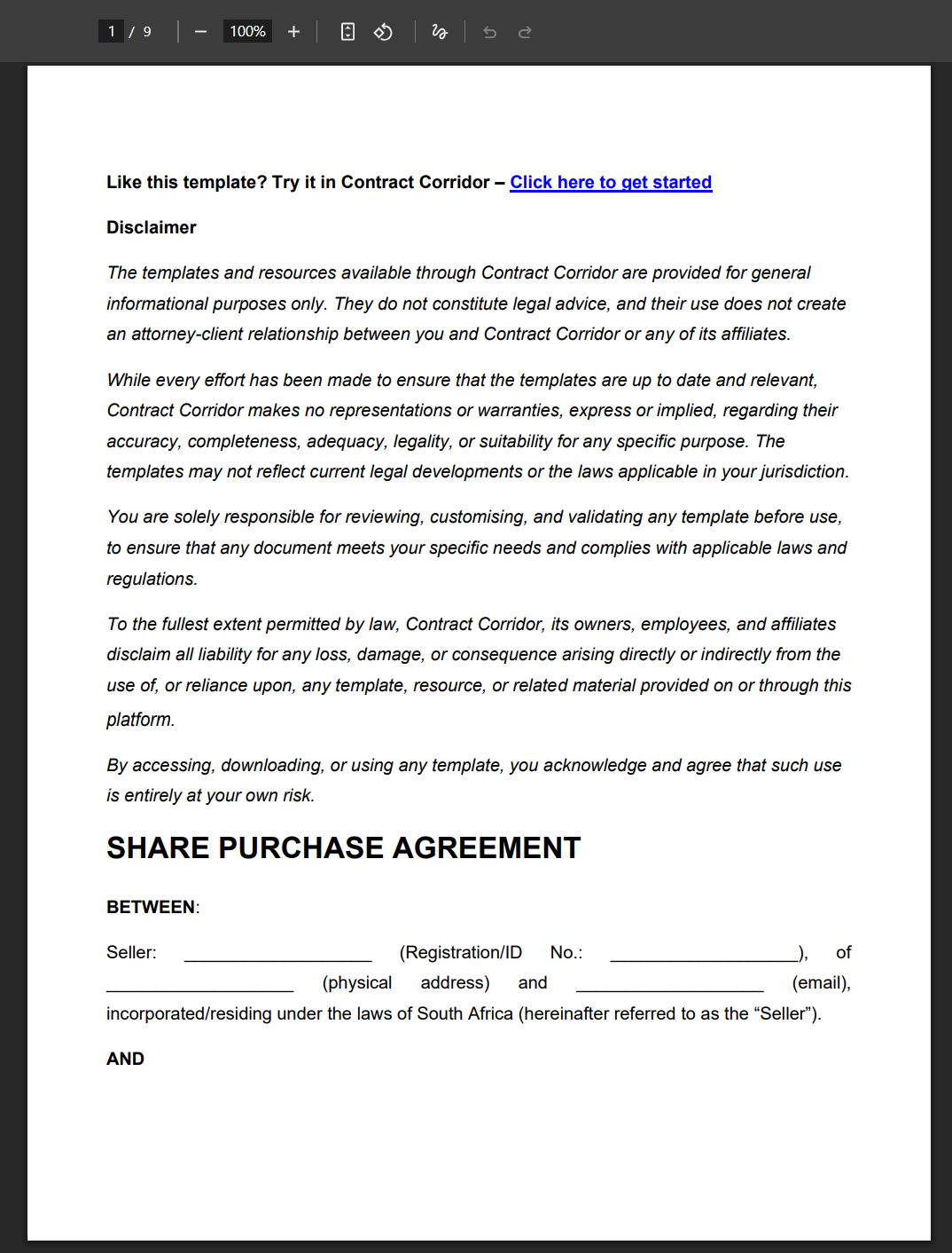 Contract-Templates-Share-Purchase-Agreement