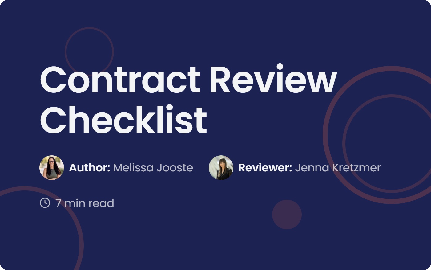 Contract Review Checklist: Key Clauses for Managers