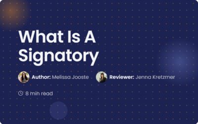 What is a Signatory?