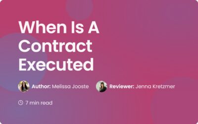 When Is A Contract Executed? A Guide for Managers