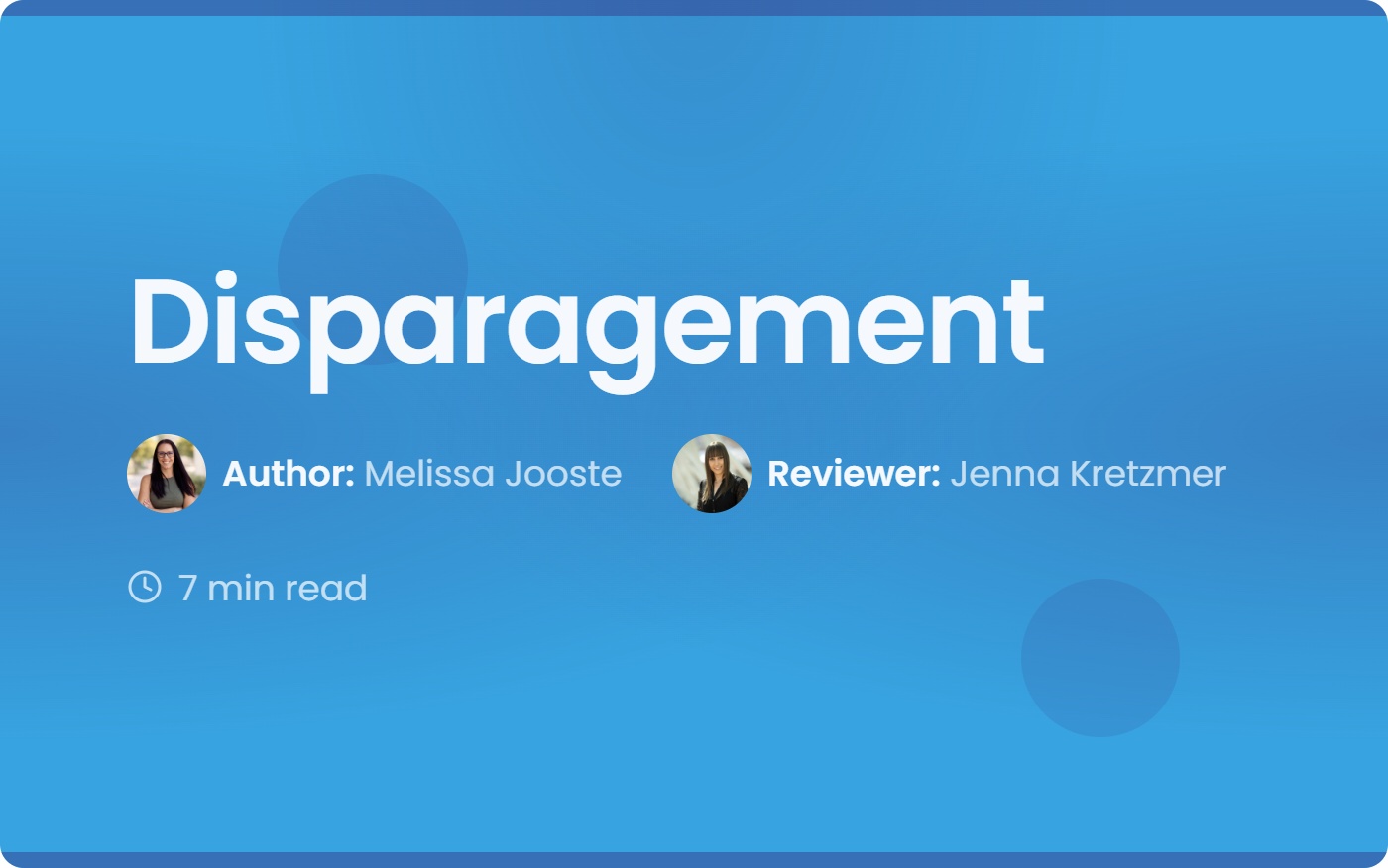 Disparager Disparagement: A Complete Guide to Protecting Your Brand