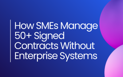 How SMEs Manage 50+ Contracts Without Enterprise Systems