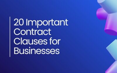 20 Important Contract Clauses for Businesses to Know 