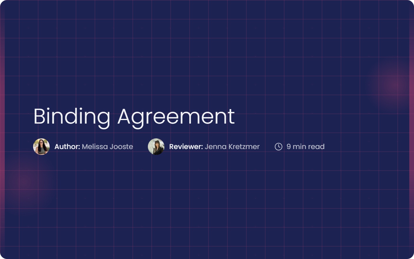 What is a Binding Agreement? Definition and Examples