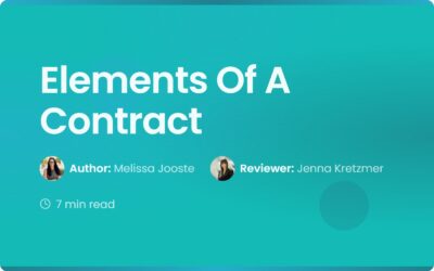 Elements of a Contract: A Simple Guide for Managers