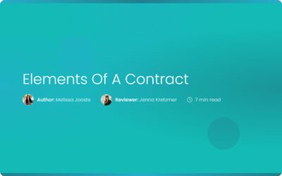 Elements of a Contract: A Simple Guide for Managers
