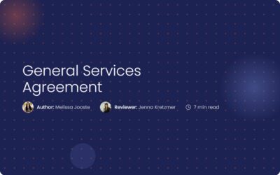 General Services Agreement: Guide to Service Contracts