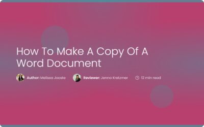 How To Make a Copy of a Word Document | Contract Corridor