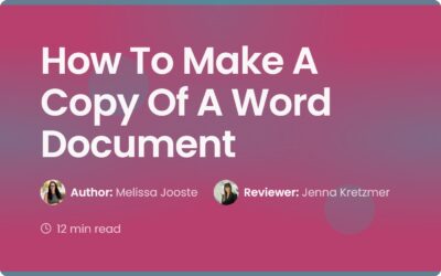How To Make a Copy of a Word Document | Contract Corridor