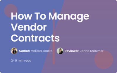 How To Manage Vendor Contracts