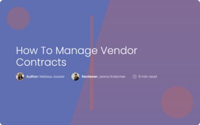 How To Manage Vendor Contracts