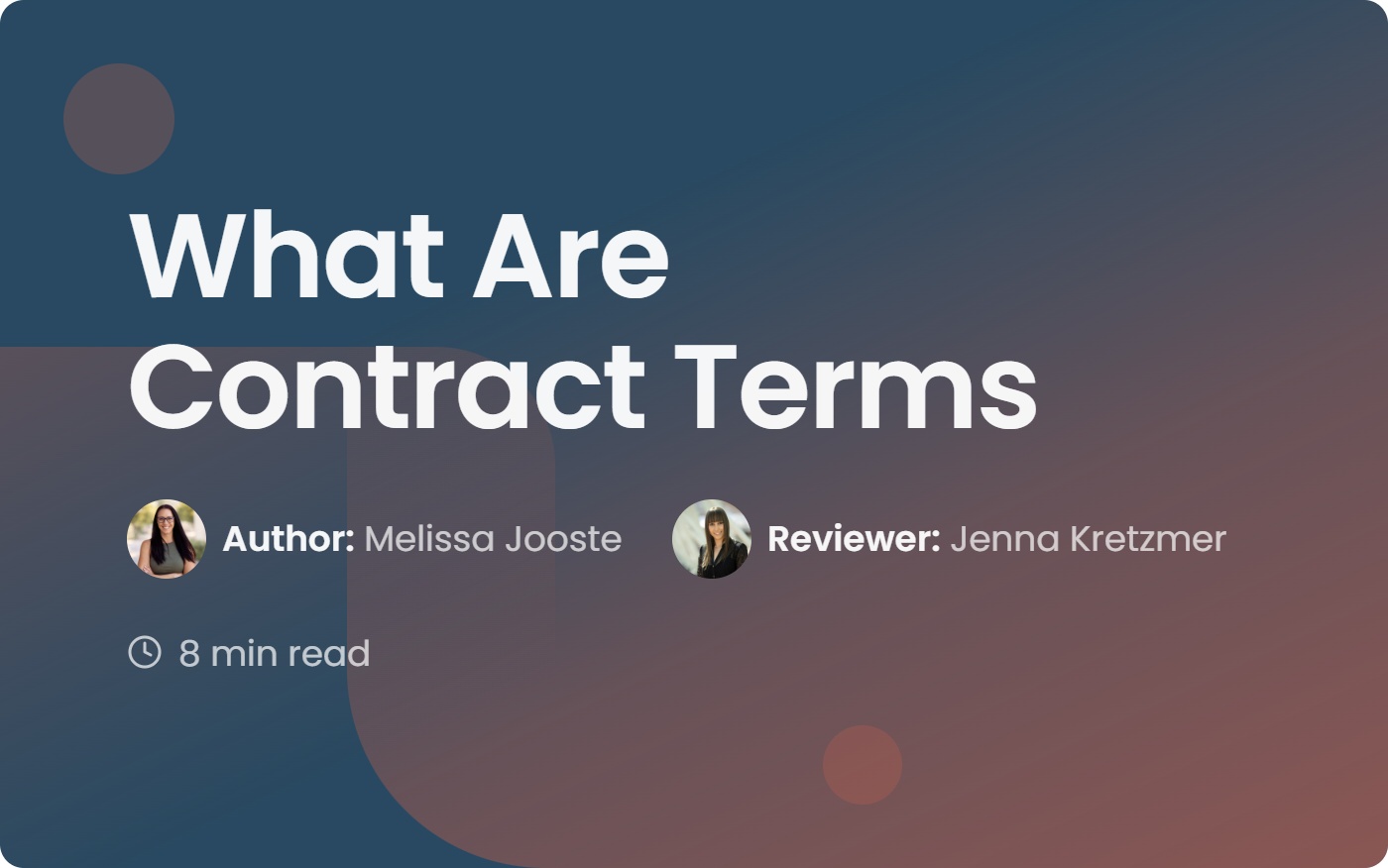 Key Contracts What Are Contract Terms? A Guide to Key Clauses