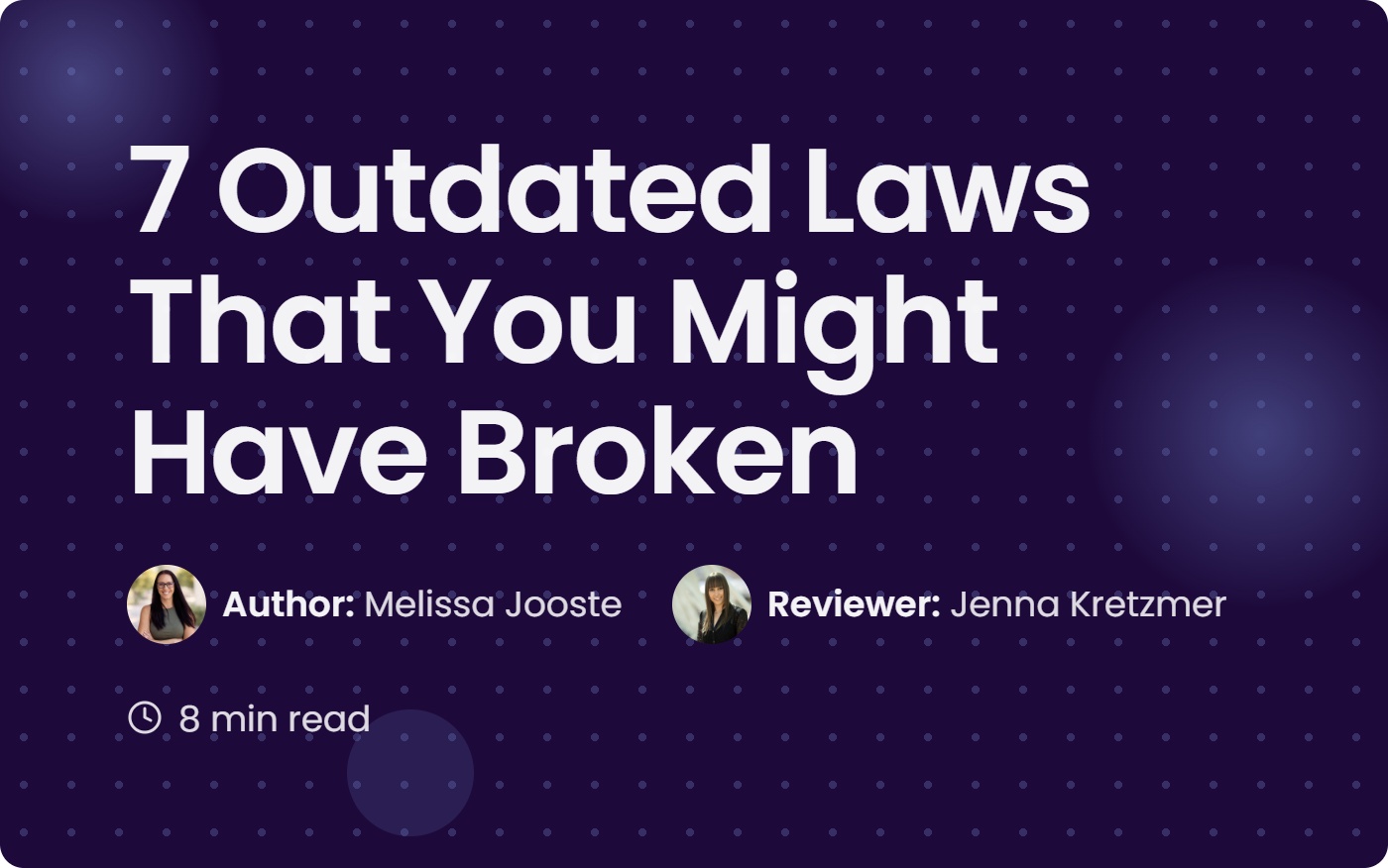Slow Outdated 7 Outdated Laws You Might Still Be Breaking Today