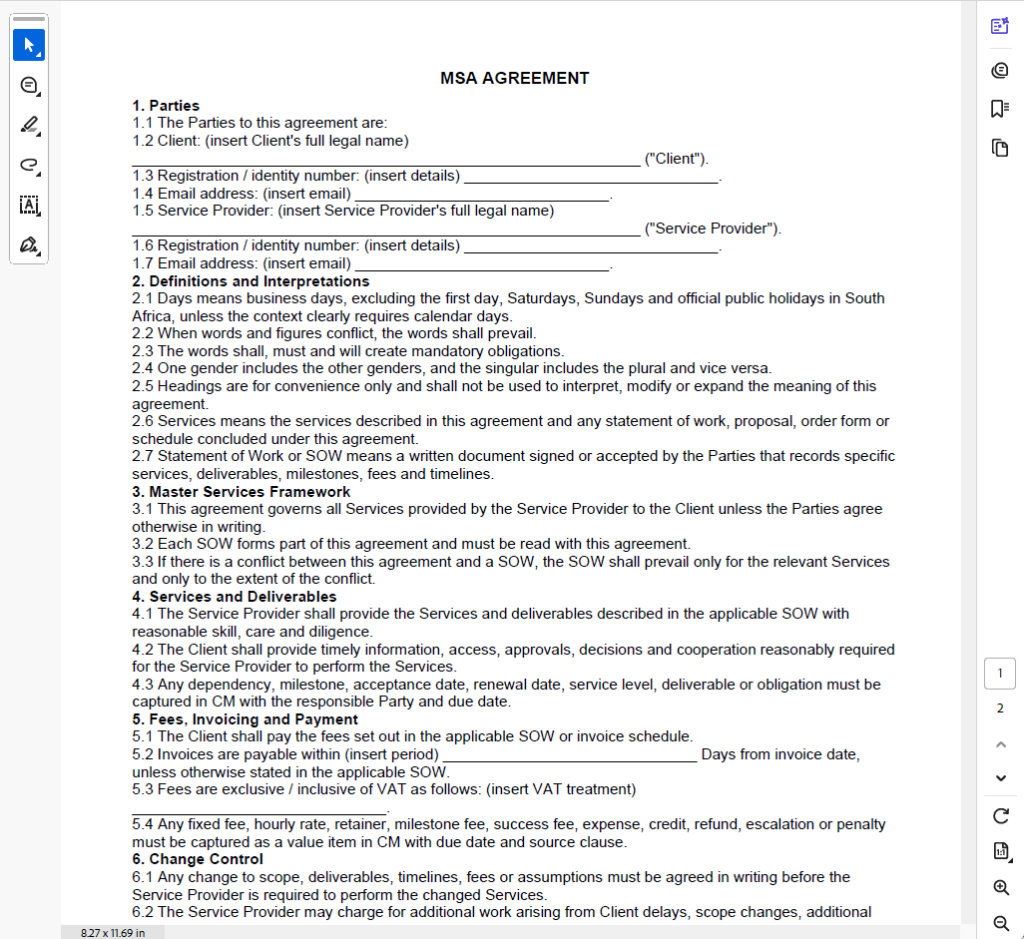 Msa Agreement: A Practical Guide for Modern Business