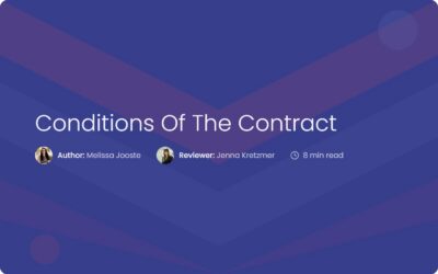 Conditions Of the Contract | Management & Law Guide