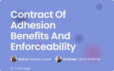 Contract Of Adhesion Benefits and Enforceability Guide