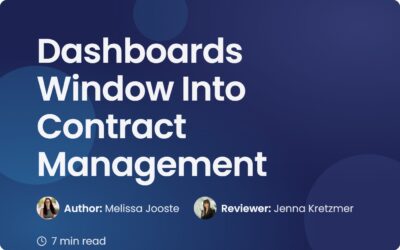 Dashboards Window Into Contract Management