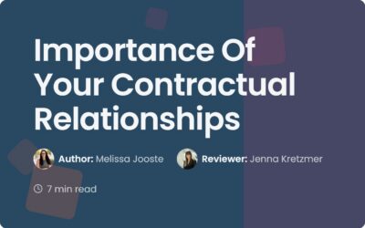 Importance Of Your Contractual Relationships
