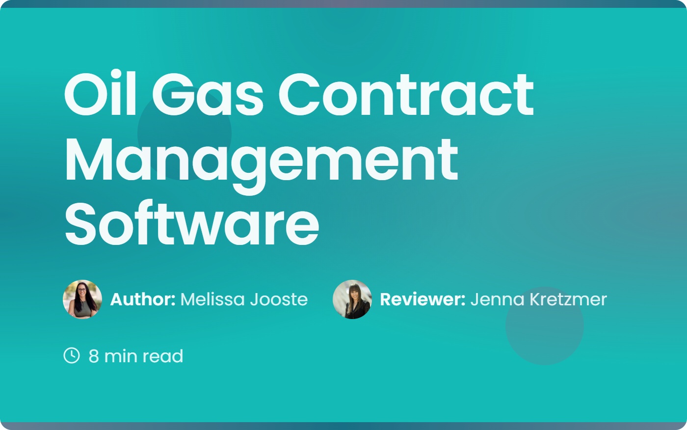 Oil Gas Contract Management Software: A Modern Guide