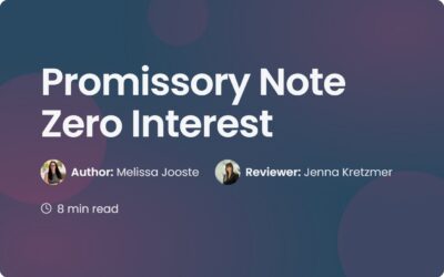 Promissory Note Zero Interest | A Business Guide