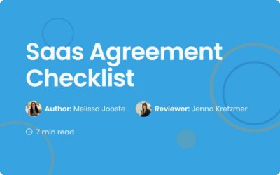 SaaS Agreement Checklist