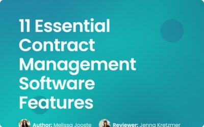 11 Essential Contract Management Software Features