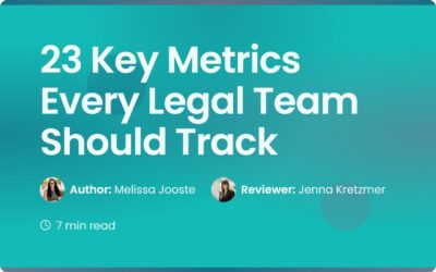 23 Key Legal Department Metrics to Track for Success