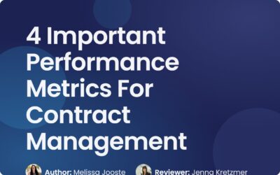 4 Important Performance Metrics For Contract Management