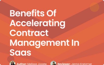 Benefits Of Accelerating Contract Management In Saas