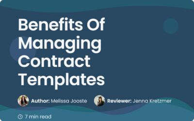 Benefits Of Managing Contract Templates – Contract Corridor