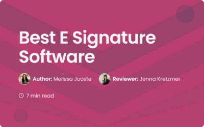 Best E Signature Software | Top Online Signing Tools 2025