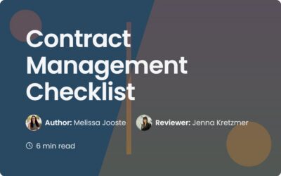 Contract Management Checklist: 2026 Guide for Legal Teams