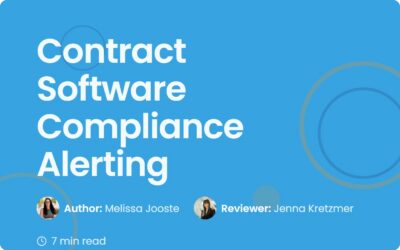 Contract Software Compliance Alerting Guide