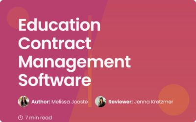 Education Contract Management Software Guide