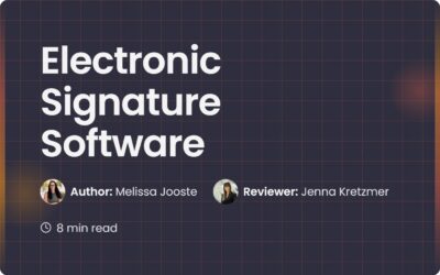 Best Electronic Signature Software for Modern Businesses