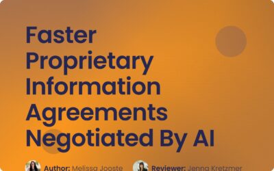 Faster Proprietary Information Agreements & AI Negotiation