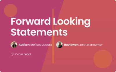 Forward Looking Statements: Rules, Risks, and Best Practices