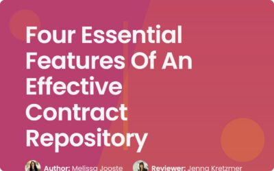 4 Essential Features Of An Effective Contract Repository