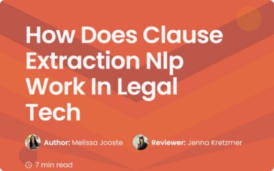 How Does Clause Extraction NLP Work in Legal Tech?