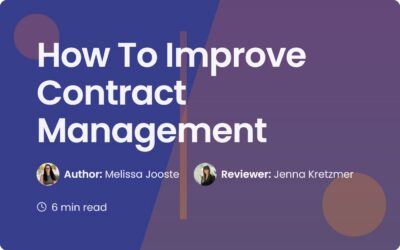 How To Improve Contract Management | A Practical Guide