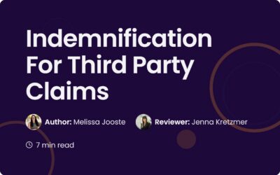 Indemnification For Third Party Claims | Contract Guide
