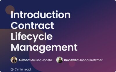 Introduction Contract Lifecycle Management Guide