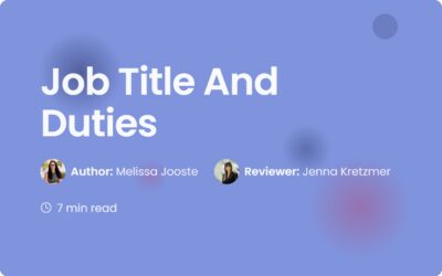 Job Title and Duties: A Guide for Smart Contracts