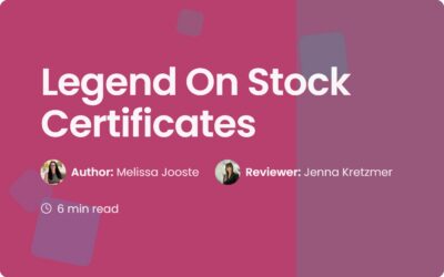 Legend On Stock Certificates: A Guide to Share Restrictions