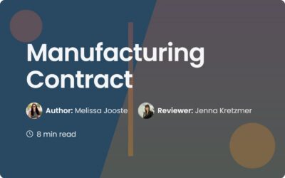 Manufacturing Contract Guide: Rules for Better Production