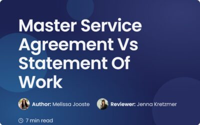 Master Service Agreement Vs Statement Of Work: Key Differences