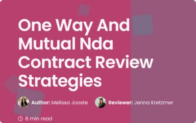 One Way And Mutual Nda Contract Review Strategies Lc Guide