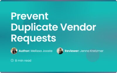 Prevent Duplicate Vendor Requests | Vendor Management Guide