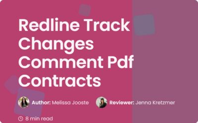 Redline Track Changes Comment Pdf Contracts Guide